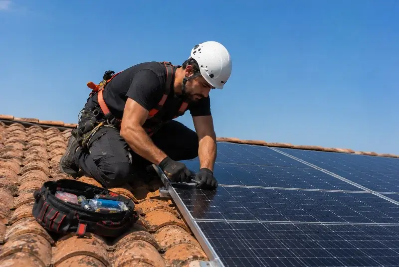 Maintenance et monitoring de panneaux solaires à Aussillon
